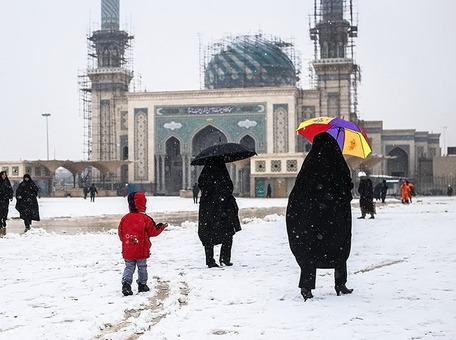 بارش برف زمستانی-قم/تسنیم

