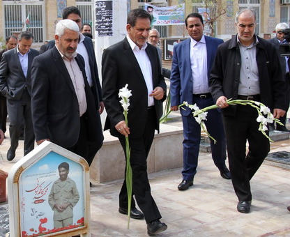 اسحاق جهانگیری معاون اول رییس جمهوری اسلامی ایران روز پنج شنبه به استان کرمان سفر کرد/ایرنا
