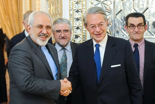 دیدار هیات پارلمانی فرانسه با ظریف/ISNA
