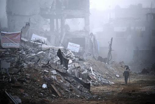 بازگشت فلسطینیها به شهر غزه که چیزی جز ویرانه از آن باقی نمانده است!/AFP - Getty Images