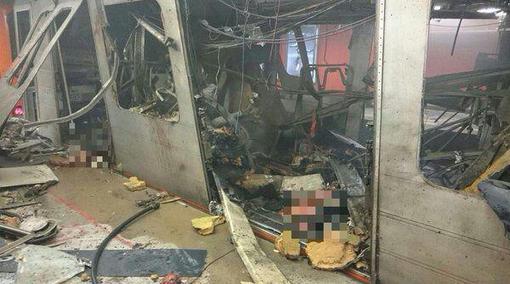 نخستین تصویر از انفجار مترو بروکسل