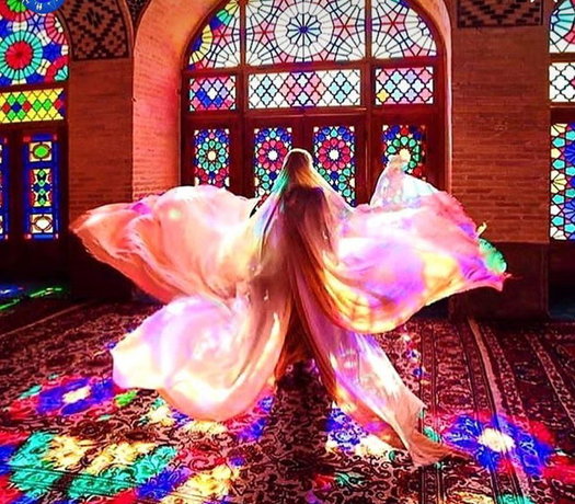  جشن رنگ در مسجد نصیرالملک ـ شیراز 