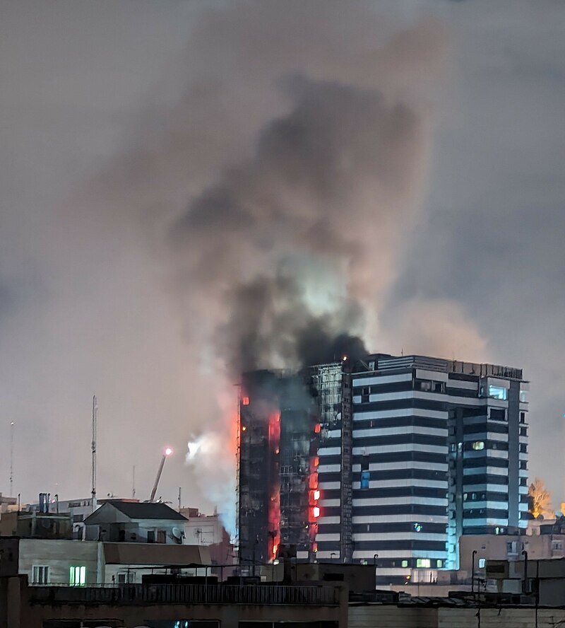 آتش سوزی بیمارستان گاندی