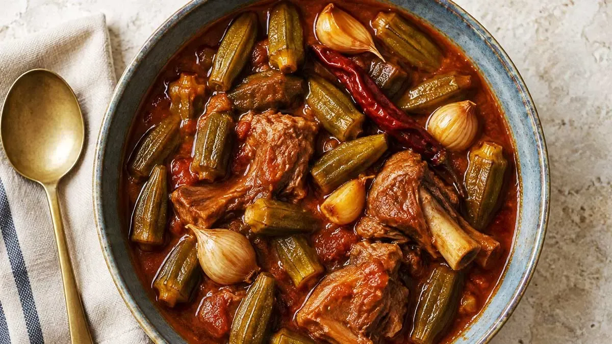 روش جدید تهیه خورشت بامیه عراقی