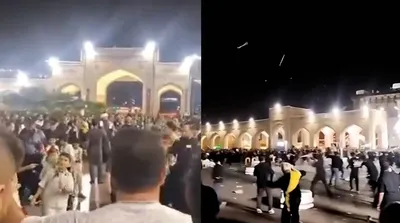 تصاویر زد و خورد و آشتی هیات‌های مذهبی در مشهد