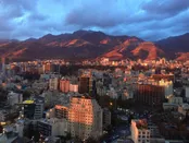 باران پاییزی در تهران