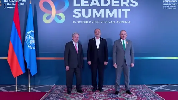 دیدار پزشکیان با نخست‌وزیر ارمنستان و دبیرکل سازمان ملل