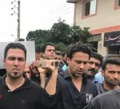 مراسم خاکسپاری پدر فرهادمجیدی در قاضی کلا