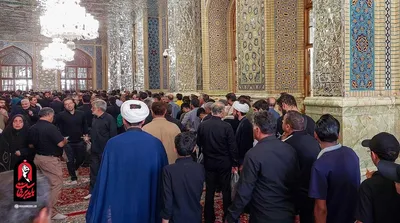 تصاویر صف عظیم ملاقات با رهبر شهید انقلاب