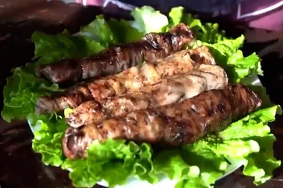 روش پخت کباب جگر وز کرمانشاهی