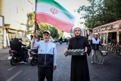 عکس: موکب های مردمی مراسم وداع رهبر شهید انقلاب