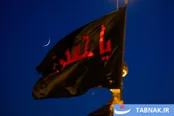 عکس:  هلال ماه صفر بر فراز حرم امام حسین علیه‌السلام