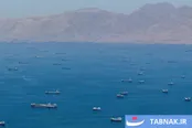 عکس: کشتی‌های لنگر انداخته در تنگه هرمز