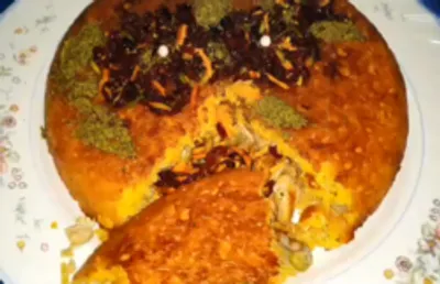 طرز تهیه ته چین مرغ و سبزیجات