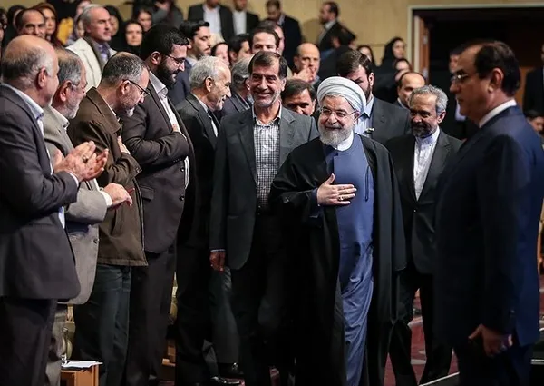 همایش روز ملی مهندسی با حضور حجت&zwnj;الاسلام حسن روحانی، رئیس&zwnj;جمهور در سالن همایش&zwnj;های بین&zwnj;المللی برج میلاد تهران برگزار شد./TASNIM
