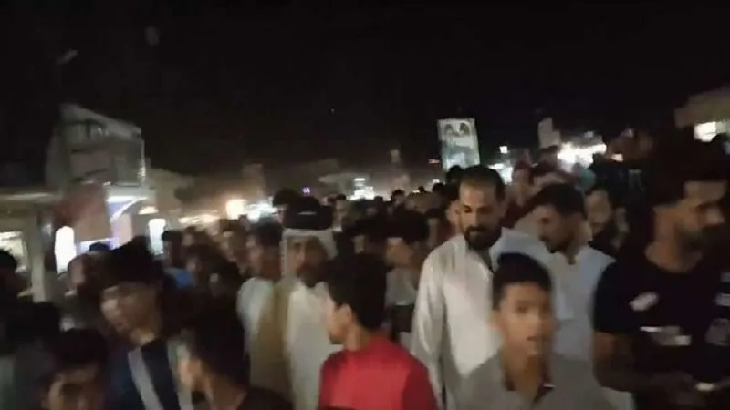 تظاهرات در نجف و کربلا در پی ممنوعیت پروازهای ایران