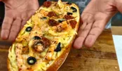 طرز تهیه پیتزای سالمون و میگو