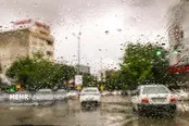 بارش شدید باران و آبگرفتگی معابر در بجنورد