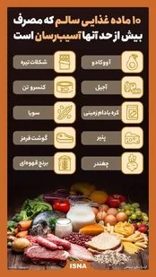 ۱۰ ماده غذایی که مصرف بیش از حد آن‌ها آسیب‌‌زاست