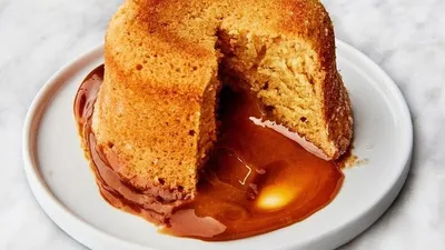 طرز تهیه کیک کاراملی مذاب