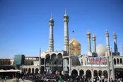 عکس: دسته عزای خادمان حرم کریمه اهل بیت(ع)