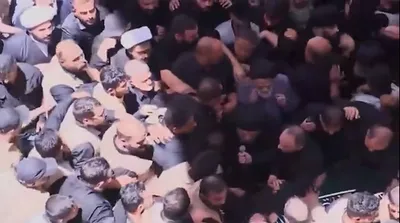 تصاویر شگفت انگیز تشییع رهبر شهید در نجف