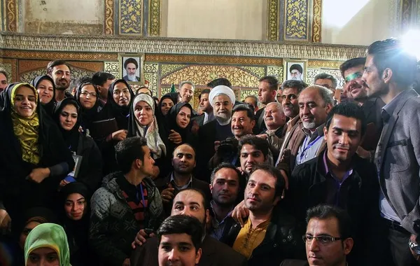 در حاشیه جلسه شورای اداری و نشست خبری رییس جمهور در اصفهان./IRNA
