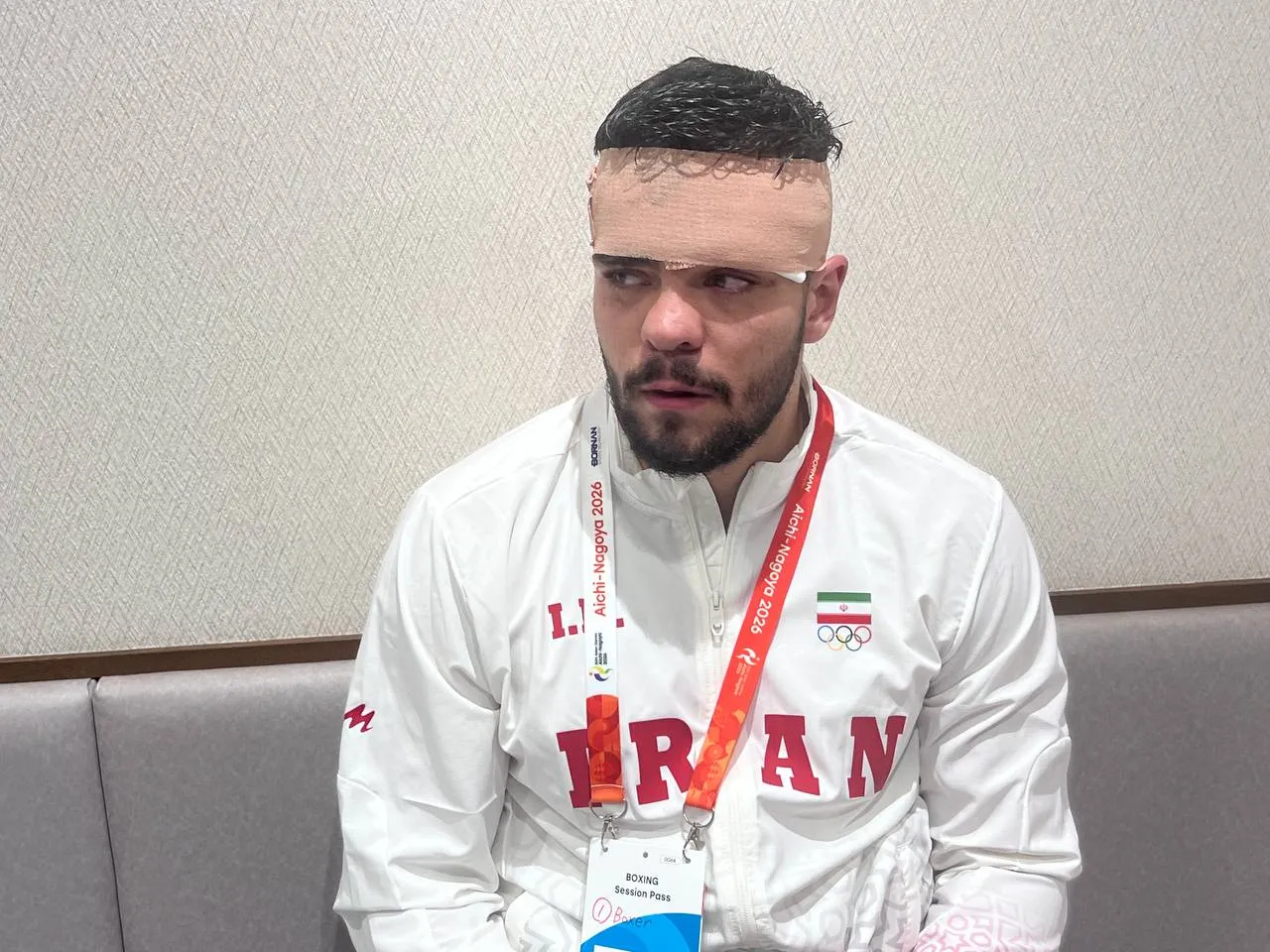 بوکسور ایرانی مصدوم شد و برنز گرفت