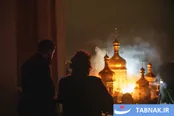 عکس: آتش‌سوزی در صومعه تاریخی اوکراین در پی حمله روسیه