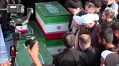 اشک‌های آیت الله جوادی آملی حین نماز بر پیکر رهبر شهید