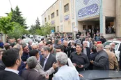حضور محسن رضایی در مراسم هفتمین روز درگذشت پدر شهیدان دقیقی
