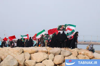 عکس: زنجیره انسانی جان ‌فدایان خلیج فارس - بندرعباس