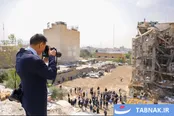 عکس: بازدید سفرا از مناطق آسیب دیده در تهران
