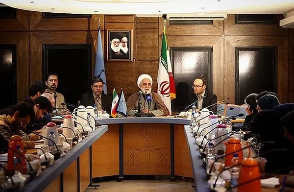 نشست خبری حجت الاسلام‬&lrm; غلامحسین محسنی اژه ای معاون اول قوه قضائیه شامگاه یک شنبه در اصفهان برگزار شد./FNA