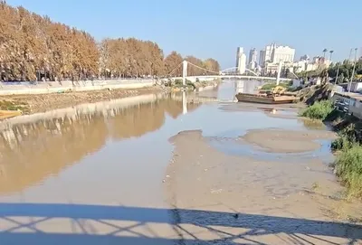 تصاویر خشک شدن رود مشهور مازندران