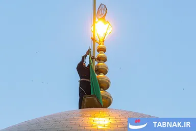 عکس: برگزاری آیین اذن عزا و سنت «صلا» در حرم مطهر رضوی