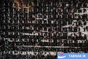 عکس: تصویر هوایی از مراسم روز عرفه در گلزار شهدای میناب