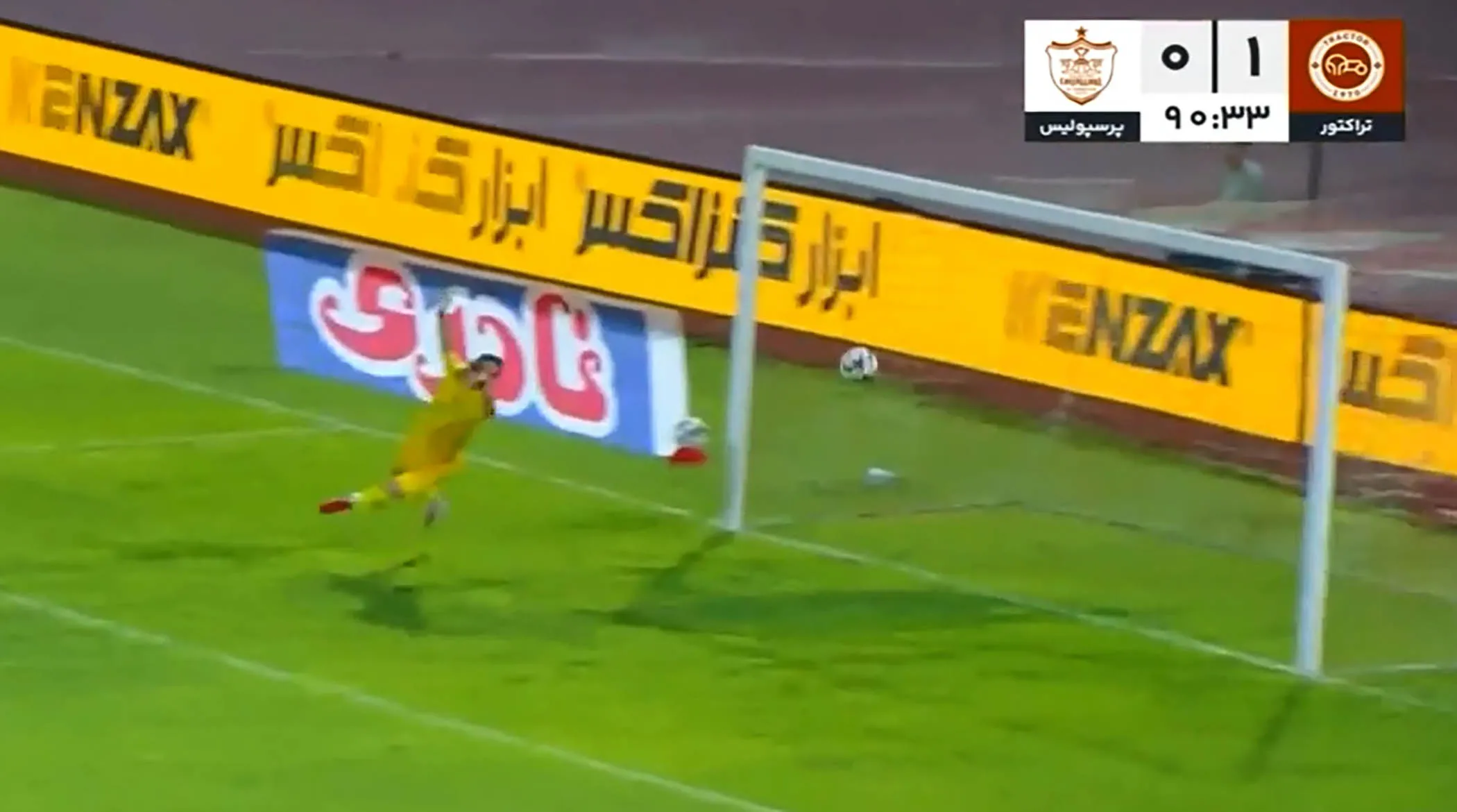 خلاصه بازی تراکتور 1 - پرسپولیس 0