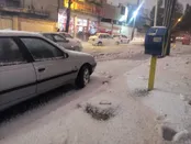 بارش تگرگ در خرم آباد