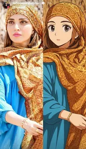 عکس: انیمه بهنوش طباطبایی از خودش