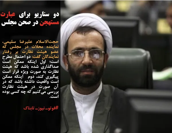 حجت&zwnj;الاسلام عليرضا سليمي، نماينده محلات در مجلس که عضو هيئت نظارت بر رفتار نمايندگان گفت: دو احتمال مطرح است؛ اول اينکه ممکن است صداگذاري شده باشد که هيئت نظارت به صورت ويژه قرار است پيگيري کند، دوم  اينكه ممکن است واقعيت داشته باشد که در آن صورت در هيئت نظارت بررسي مي&zwnj;کنيم که چه کسي بوده است.
