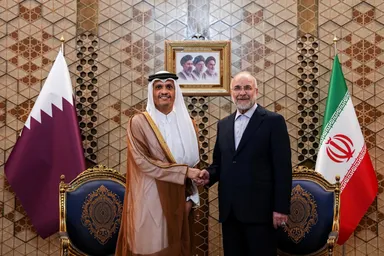 عکس: دیدار نخست وزیر قطر با دکتر قالیباف