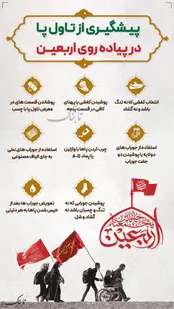اینفوتابناک/ پیشگیری از تاول پا در پیاده‌ روی اربعین