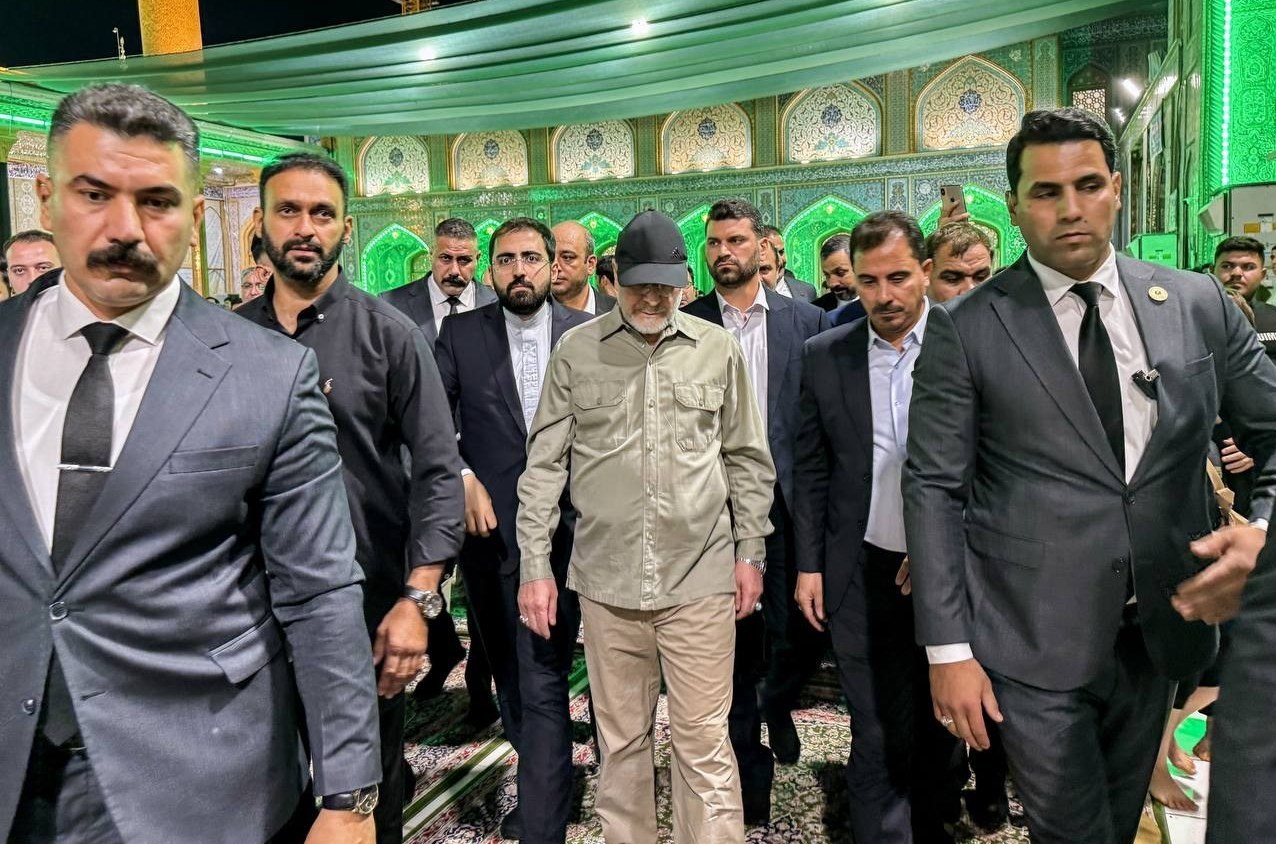 حضور رئیس مجلس در کاظمین + عکس