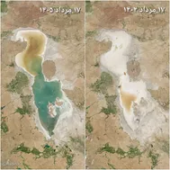 دریاچه ارومیه این بار لبخند می‌زند! + عکس