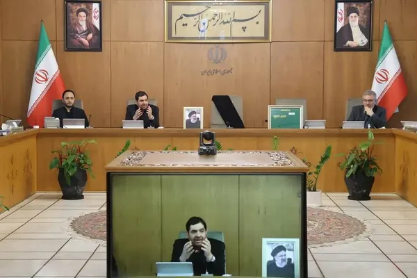سخنرانی محمد مخبر، معاون اول رئیس جمهور ایران در جلسه هیئت دولت در تهران 