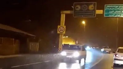 تصاویر بارش شدید برف در جاده چالوس