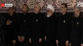 قالیباف در مراسم خطبه‌خوانی شهادت امام رضا