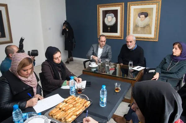 نشست خبری آیدین آغداشلو در روز شنبه./ISNA
