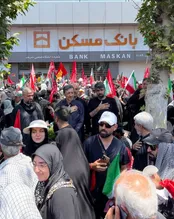 عکس: رئیس ستاد اجرایی در تشییع پیکر رهبر شهید